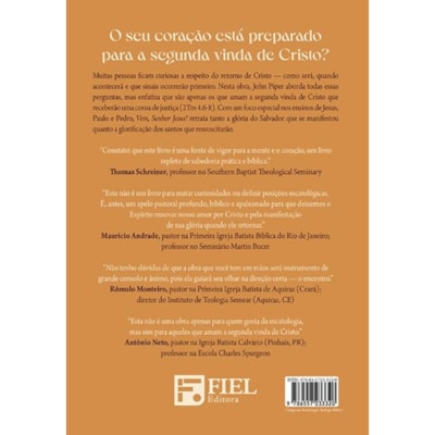 Segunda imagem do produto Vem, Senhor Jesus |  John Piper