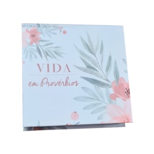 Vida em Provérbios | Floral Gravura | Inspiração e Promessas Caixinha de Versos Bíblicos