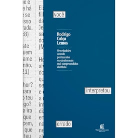 Você Interpretou Errado | Rodrigo Calça Lemos